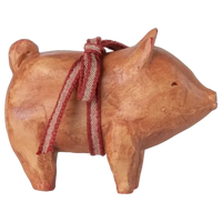 Maileg Jul, Gris med bånd, Rosa, 14-5180-00-Maileg-Minlillebutik.dk