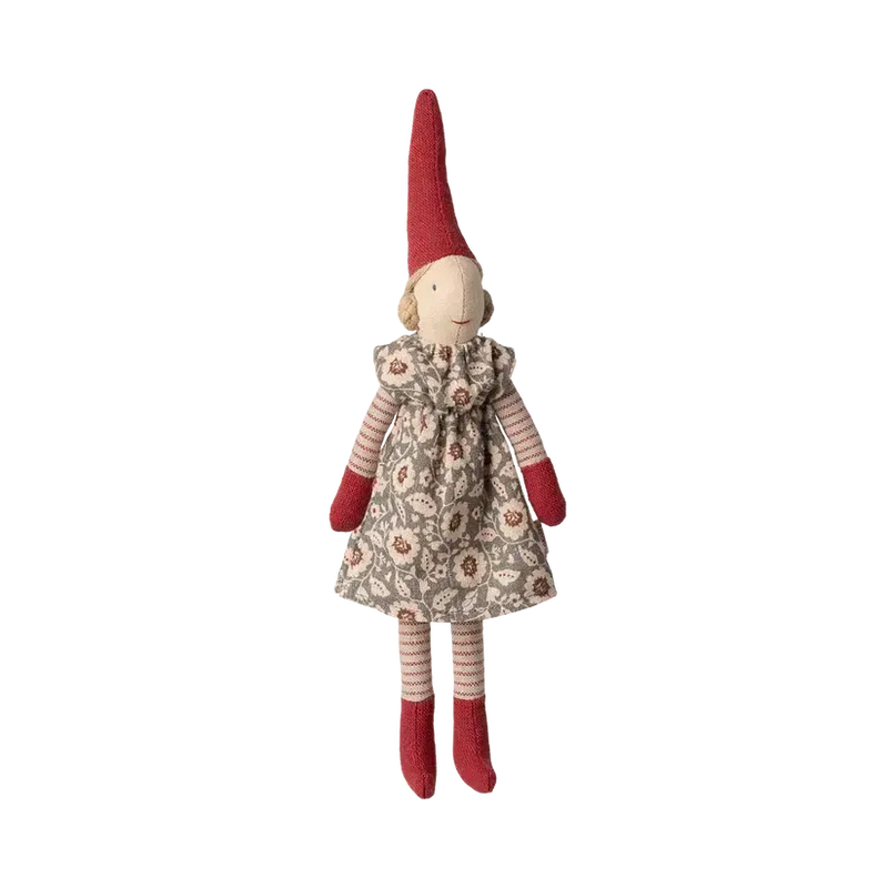 Maileg Jul, Nisse, str. 1, Pige, Vinter mint kjole, 14-5412-00-Maileg-Minlillebutik.dk