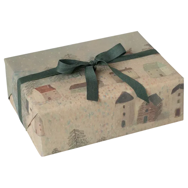 Maileg Jul, Gavepapir, Santa is coming 14-5300-00-Maileg-Minlillebutik.dk