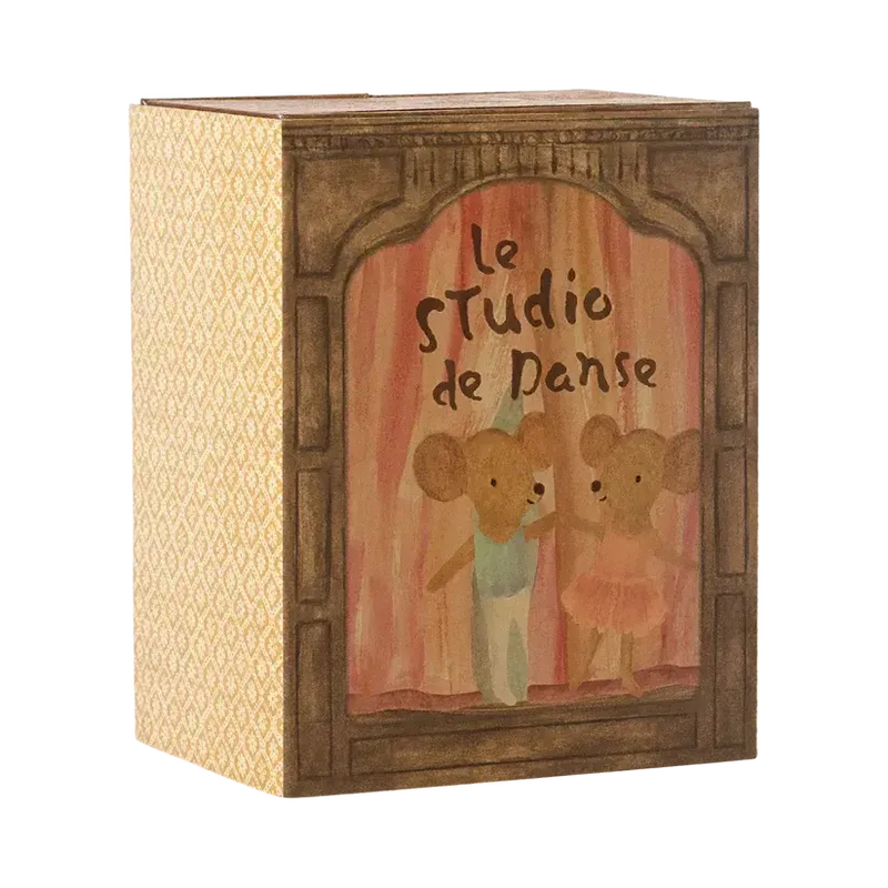 Maileg, Ballet mus i dansestudie, Lillesøster og lillebror, 17-5105-00-Maileg-Minlillebutik.dk
