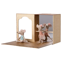 Maileg, Ballet mus i dansestudie, Lillesøster og lillebror, 17-5105-00-Maileg-Minlillebutik.dk