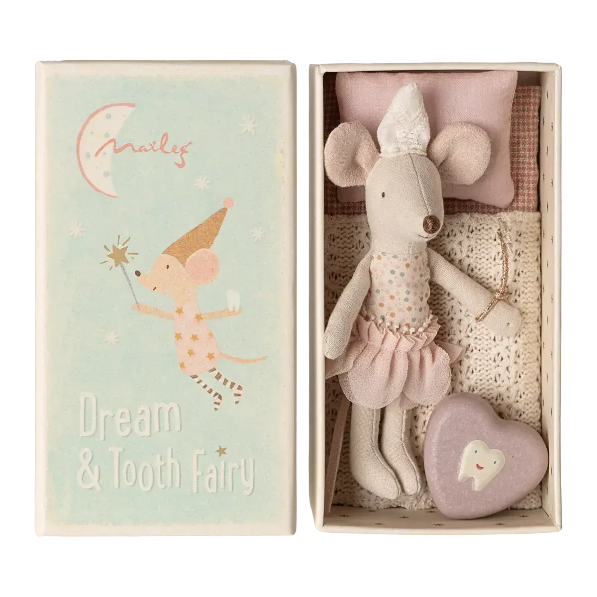 Maileg, Tandfe Mus, Lillesøster i æske 17-5107-00-Maileg-Minlillebutik.dk