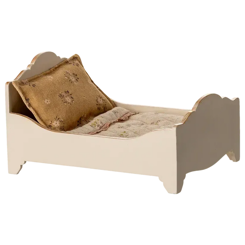 Maileg, Seng, Mus, Offwhite 11-5004-00-Maileg-Minlillebutik.dk