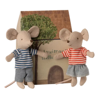 Maileg, LouiMax og Stella, Lillebror og lillesøster, Mus, 17-5111-00-Maileg-Minlillebutik.dk