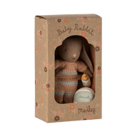 Maileg, Kanin sæt, Mirco, Brun, Støvet rosa, 16-5032-00-Maileg-Minlillebutik.dk