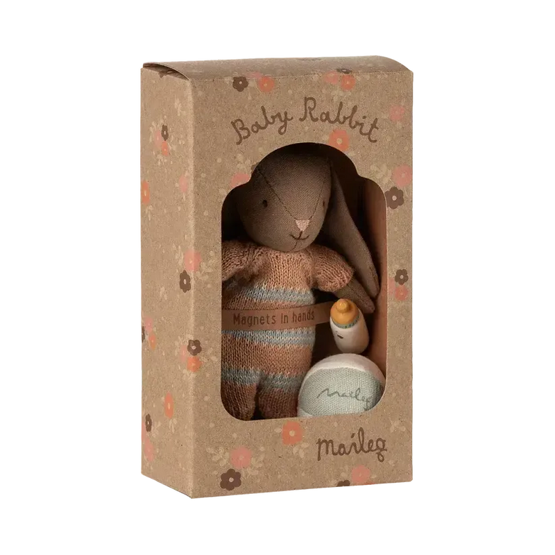 Maileg, Kanin sæt, Mirco, Brun, Støvet rosa, 16-5032-00-Maileg-Minlillebutik.dk