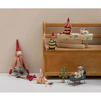 Maileg Jul, Trælysestage, Gris, Lille, Rosa, 14-5800-00-Maileg-Minlillebutik.dk