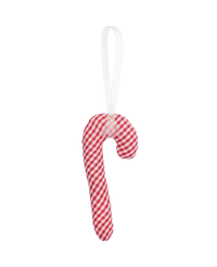 Sissel Edelbo Cane Ornament, Red Checks