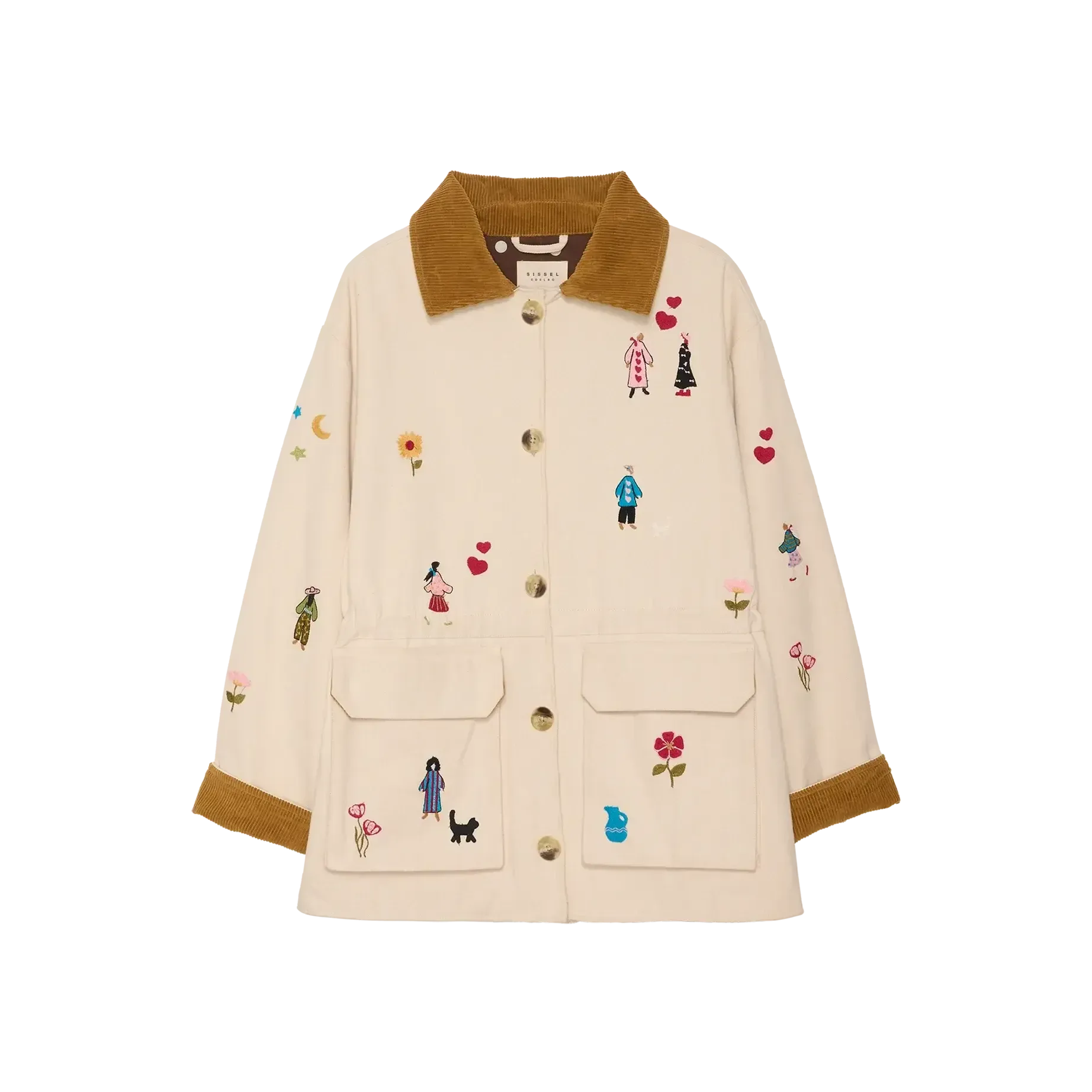 Sissel Edelbo, Cara Jacket, White Swan, Onesize-Sissel Edelbo-Minlillebutik.dk