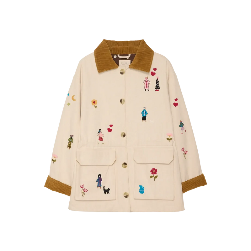 Sissel Edelbo, Cara Jacket, White Swan, Onesize-Sissel Edelbo-Minlillebutik.dk