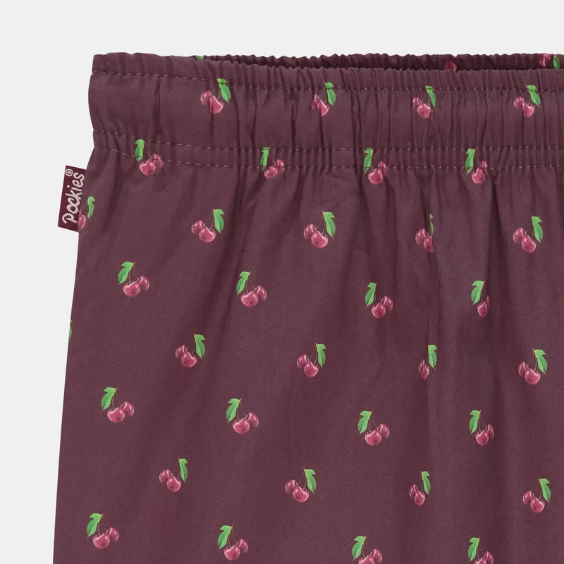 Pockies, Cherry Pants, Red-Pockies-Minlillebutik.dk