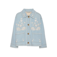 Sissel Edelbo, Christer Jacket, Leftover Fabric Denim, Onesize-Sissel Edelbo-Minlillebutik.dk