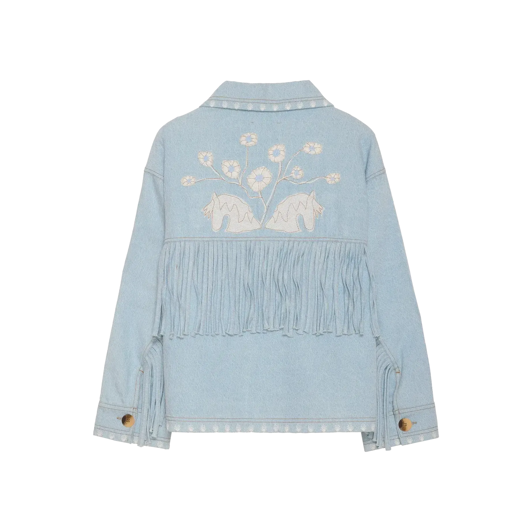 Sissel Edelbo, Christer Jacket, Leftover Fabric Denim, Onesize-Sissel Edelbo-Minlillebutik.dk