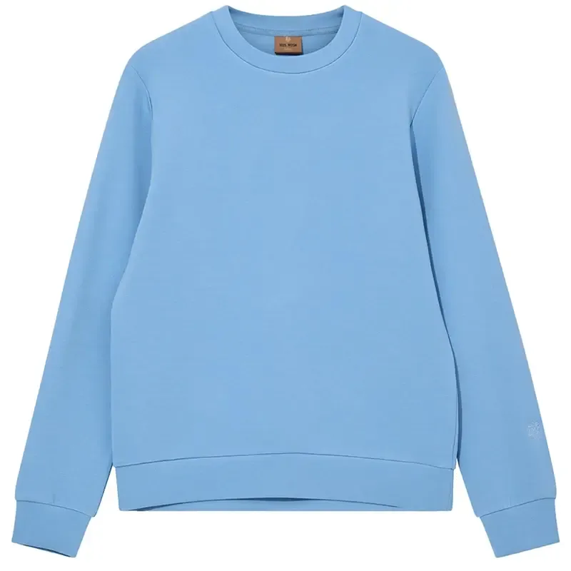 Mos Mosh Gallery, MMGAbel Crew Neck Sweat, Clear Blue-Mos Mosh Gallery-Minlillebutik.dk