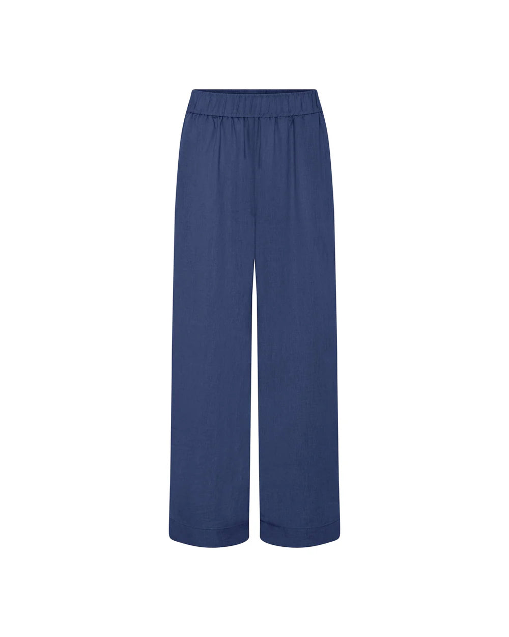 Frau, Copenhagen Linen Ankle Pant, Deep Cobolt