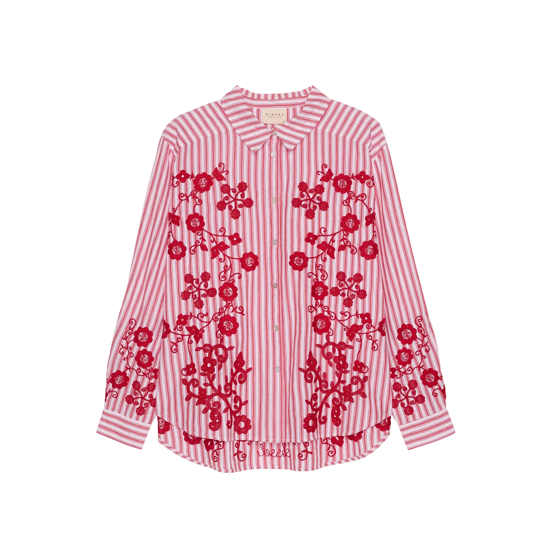 Sissel Edelbo, Cora Shirt, Organic Cotton, Red Flower