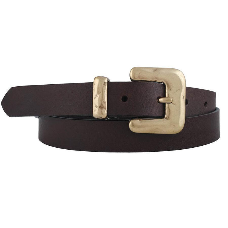 Bosswik, Damebælte i læder, art. D10239, Brown-Bosswik-Minlillebutik.dk