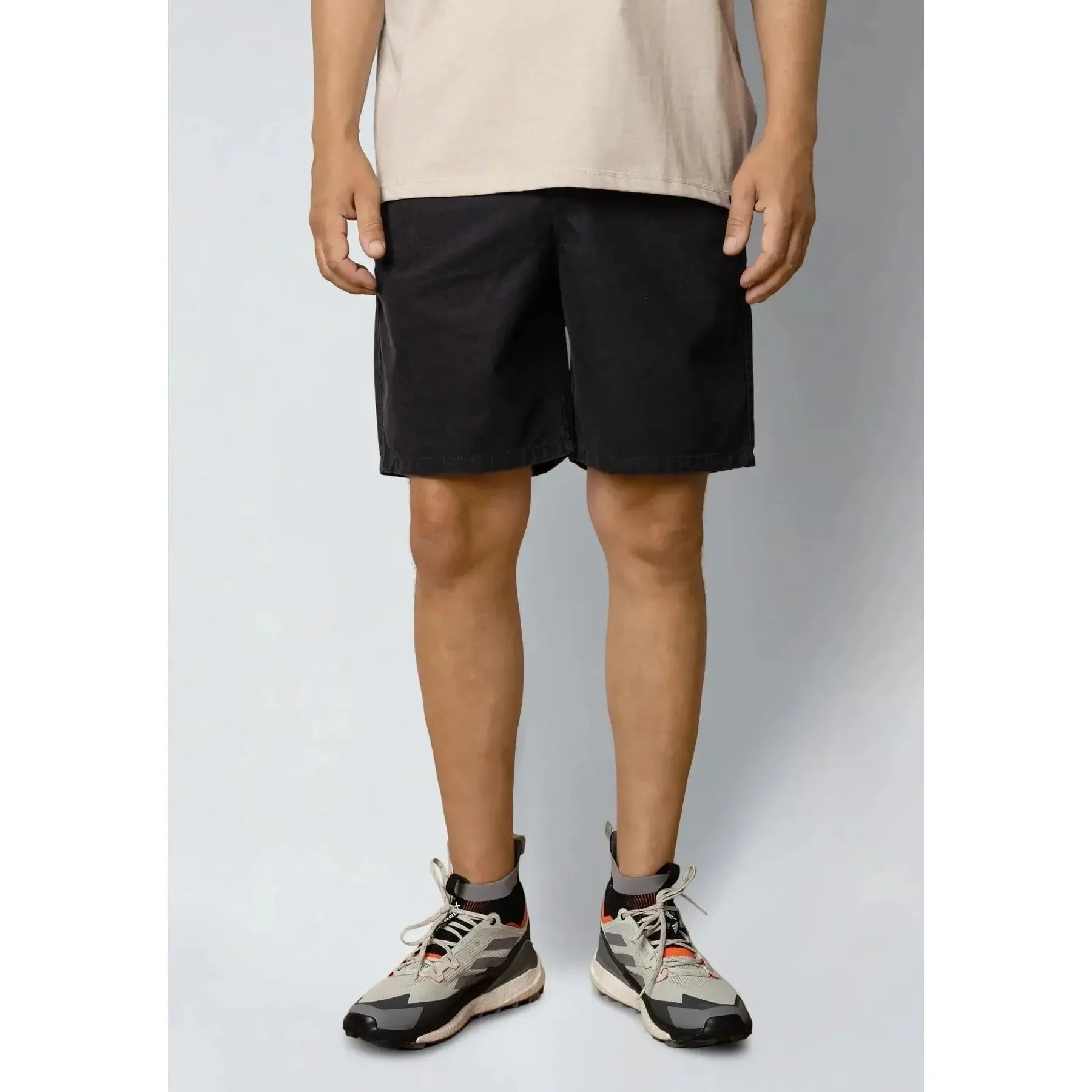 Fat Moose, Dereck Canvas Shorts, Black-Fat Moose-Minlillebutik.dk