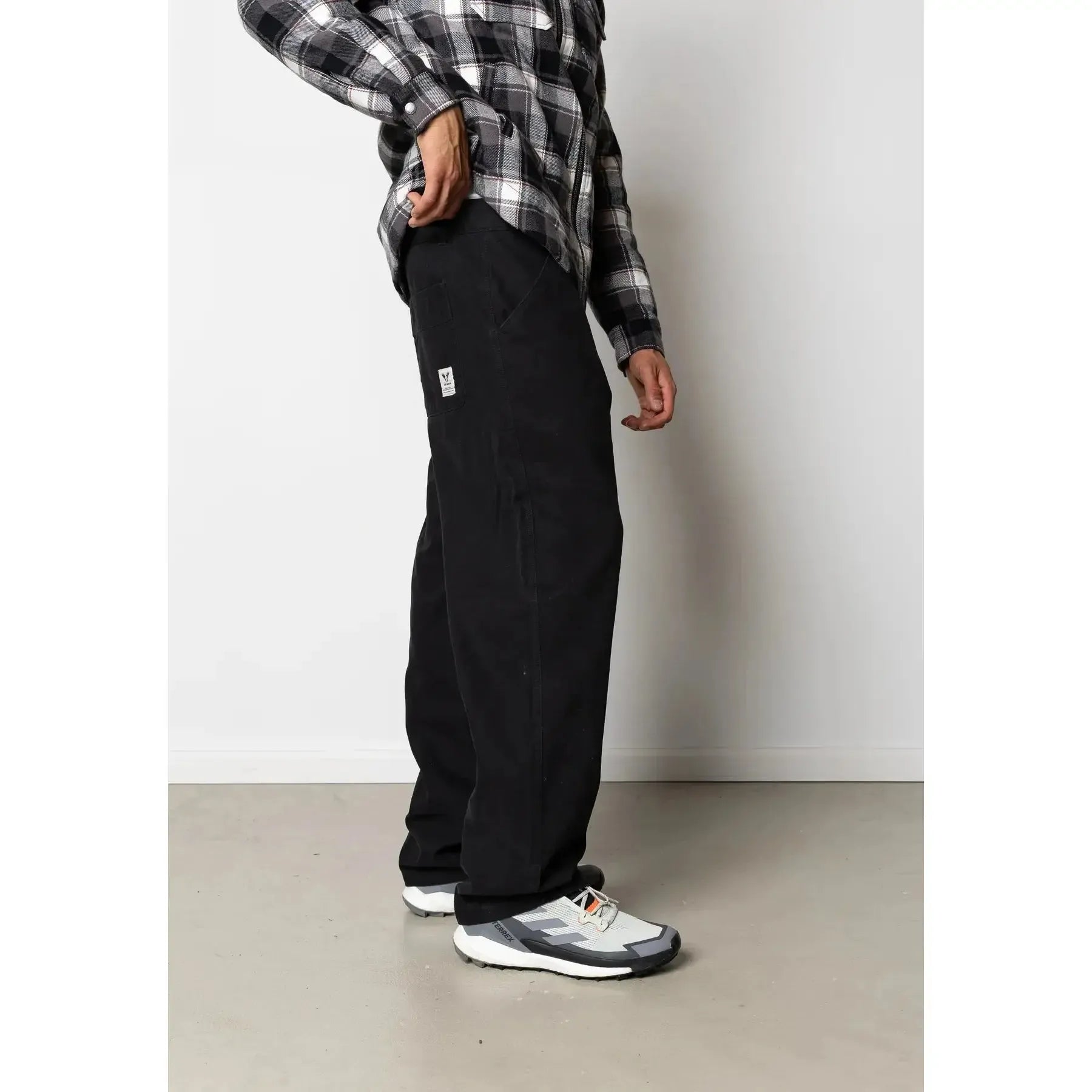 Fat Moose, Dereck Canvas Pants, Black-Fat Moose-Minlillebutik.dk