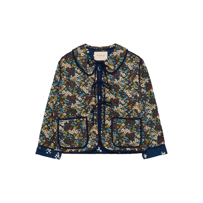 Sissel Edelbo, Daniella Jacket, Wine Ditsy, Onesize-Sissel Edelbo-Minlillebutik.dk