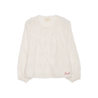 Sissel Edelbo, Delphine Top, Off White-Sissel Edelbo-Minlillebutik.dk