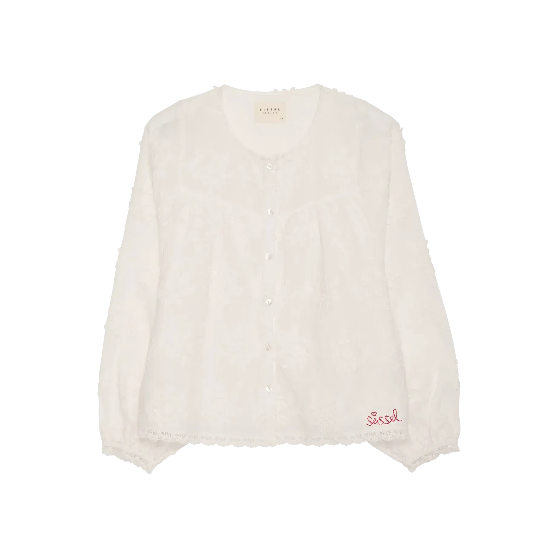 Sissel Edelbo, Delphine Top, Off White-Sissel Edelbo-Minlillebutik.dk