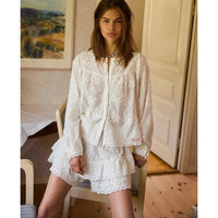 Sissel Edelbo, Delphine Top, Off White-Sissel Edelbo-Minlillebutik.dk