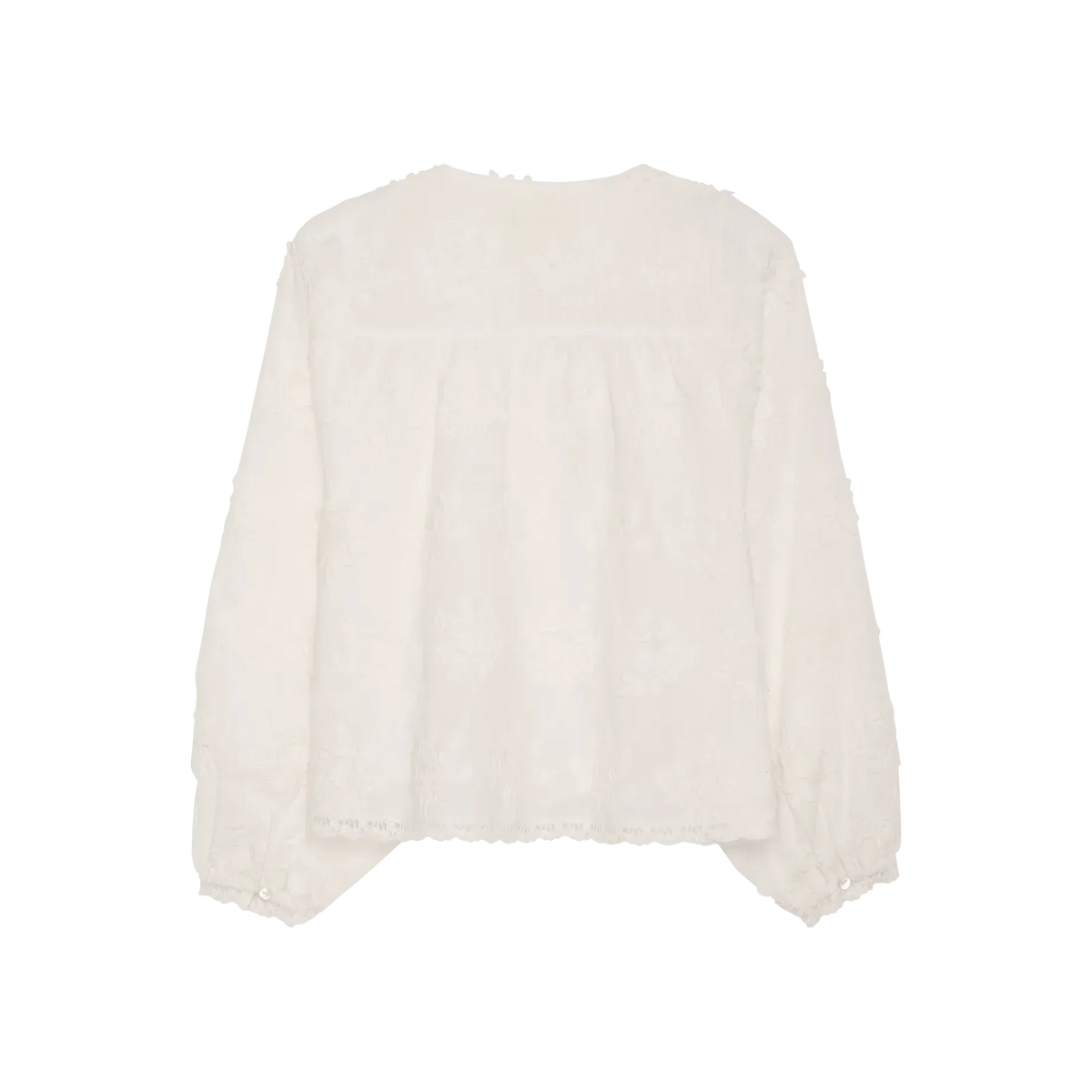Sissel Edelbo, Delphine Top, Off White-Sissel Edelbo-Minlillebutik.dk