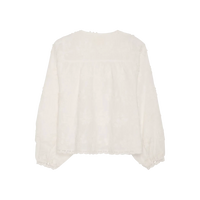 Sissel Edelbo, Delphine Top, Off White-Sissel Edelbo-Minlillebutik.dk