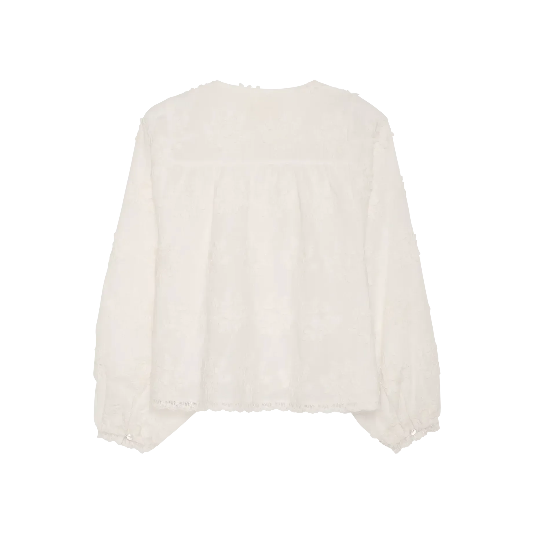 Sissel Edelbo, Delphine Top, Off White-Sissel Edelbo-Minlillebutik.dk