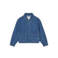 Mads Nørgaard, Distres Denim Solar Jacket, Mid Blue Denim-Mads Nørgaard - Dame-Minlillebutik.dk