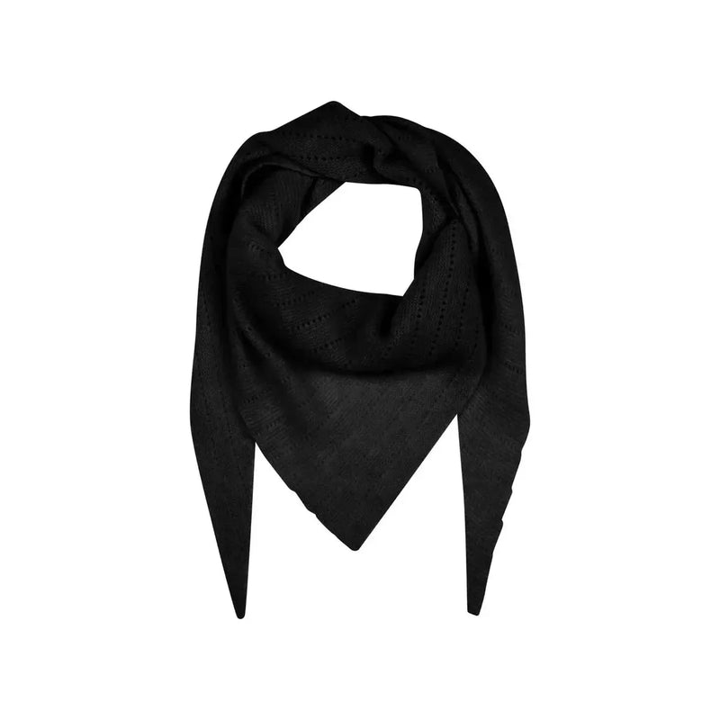 Frau, Doha Cashmere Scarf, Black-Frau-Minlillebutik.dk