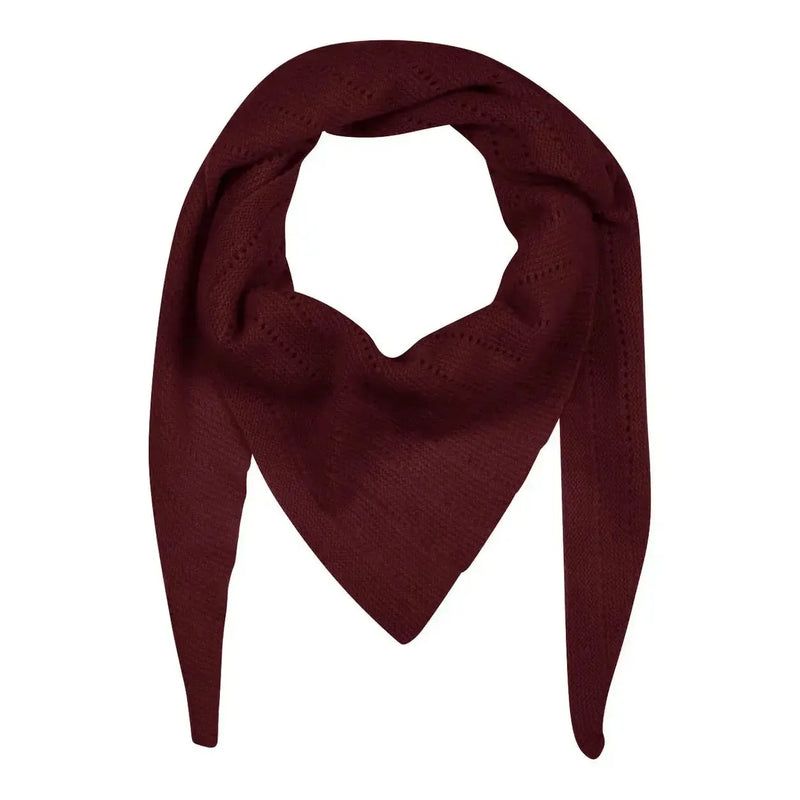 Frau, Doha Cashmere Scarf, Red Mahogany-Frau-Minlillebutik.dk