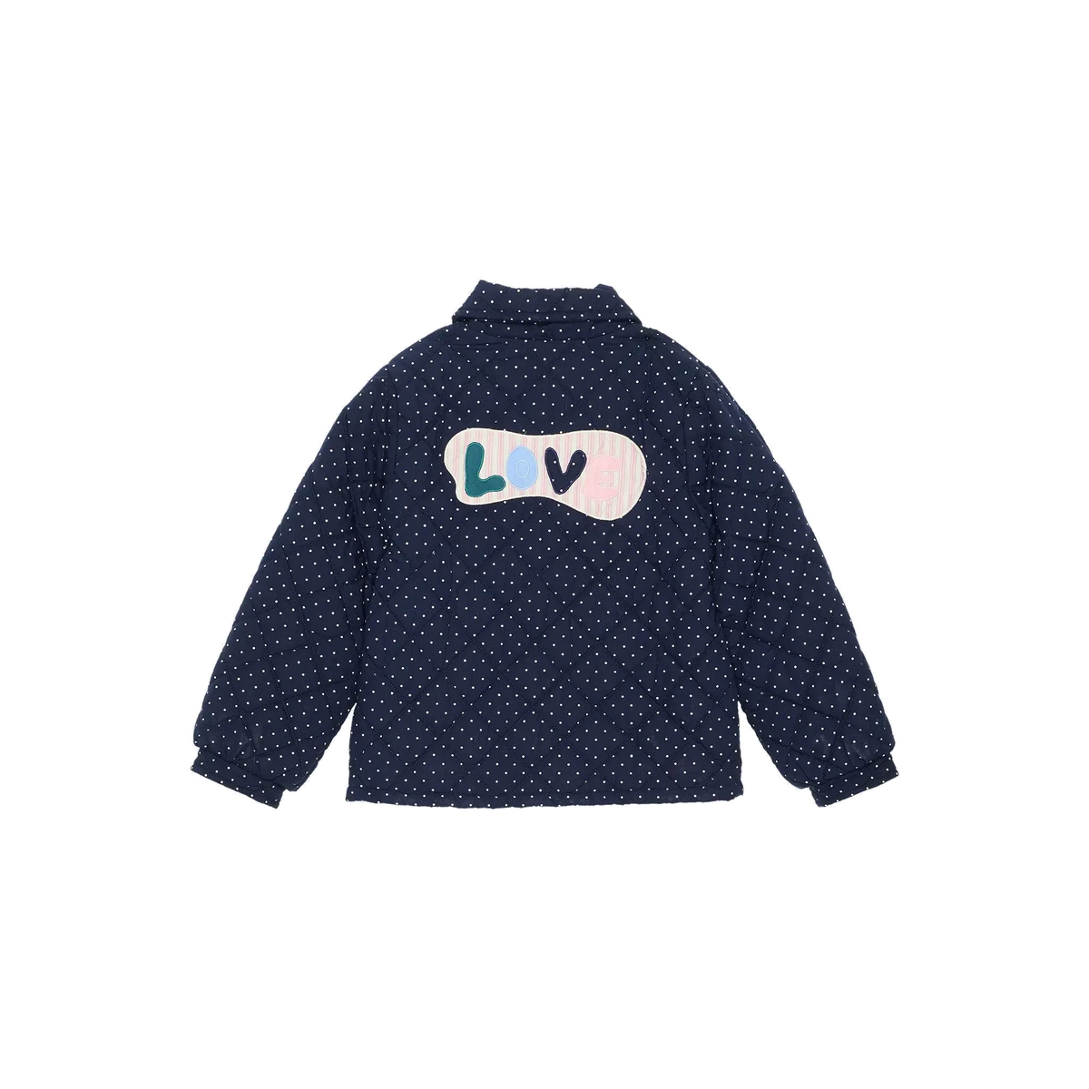 Sissel Edelbo, Ebba MINI Quilted Organic Cotton Jacket, Navy Blue-Sissel Edelbo Mini-Minlillebutik.dk