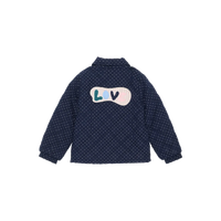 Sissel Edelbo, Ebba MINI Quilted Organic Cotton Jacket, Navy Blue-Sissel Edelbo Mini-Minlillebutik.dk