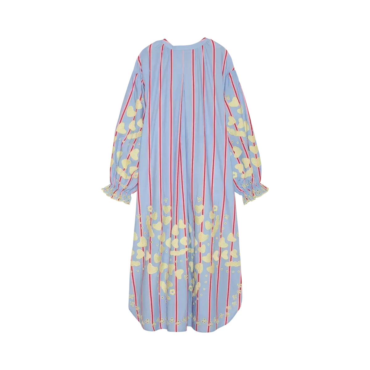 Sissel Edelbo, Elisabeth Dress, Organic Cotton Bluebell Stripes, Onesize-Sissel Edelbo-Minlillebutik.dk