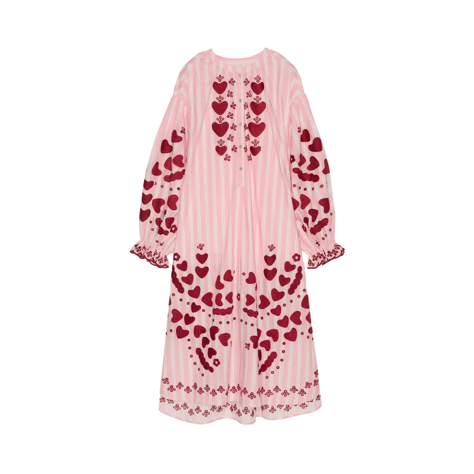 Sissel Edelbo, Elisabeth Dress, Rose Stripes-Sissel Edelbo-Minlillebutik.dk