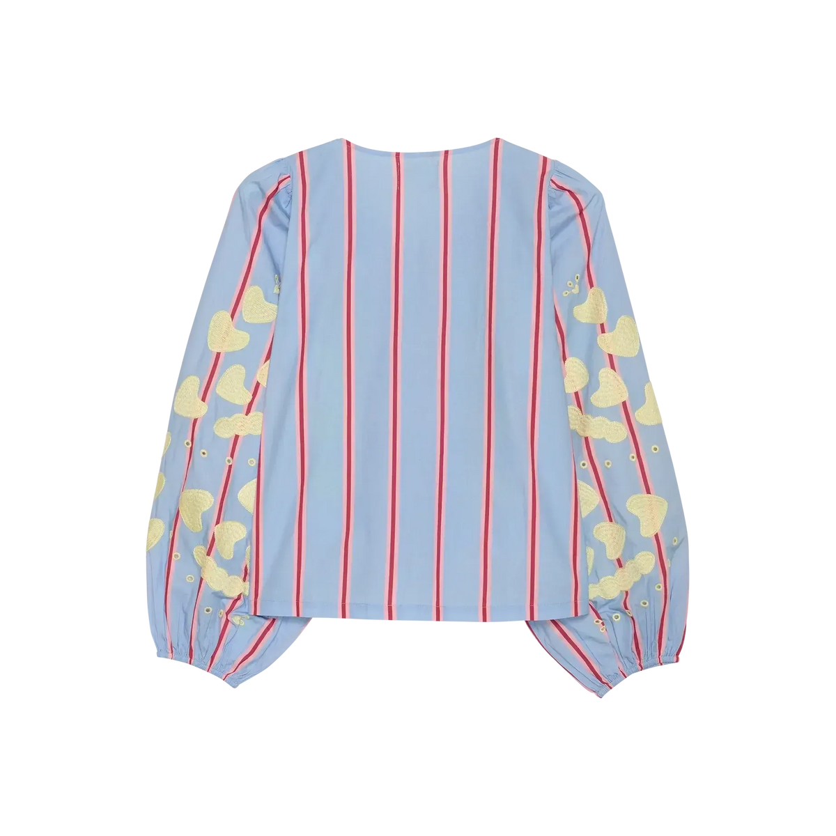 Sissel Edelbo, Elisabeth Top, Organic Cotton Bluebell Stripes-Sissel Edelbo-Minlillebutik.dk