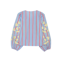 Sissel Edelbo, Elisabeth Top, Organic Cotton Bluebell Stripes-Sissel Edelbo-Minlillebutik.dk