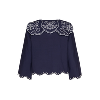 Sissel Edelbo, Elysia Shirt, Navy-Sissel Edelbo-Minlillebutik.dk