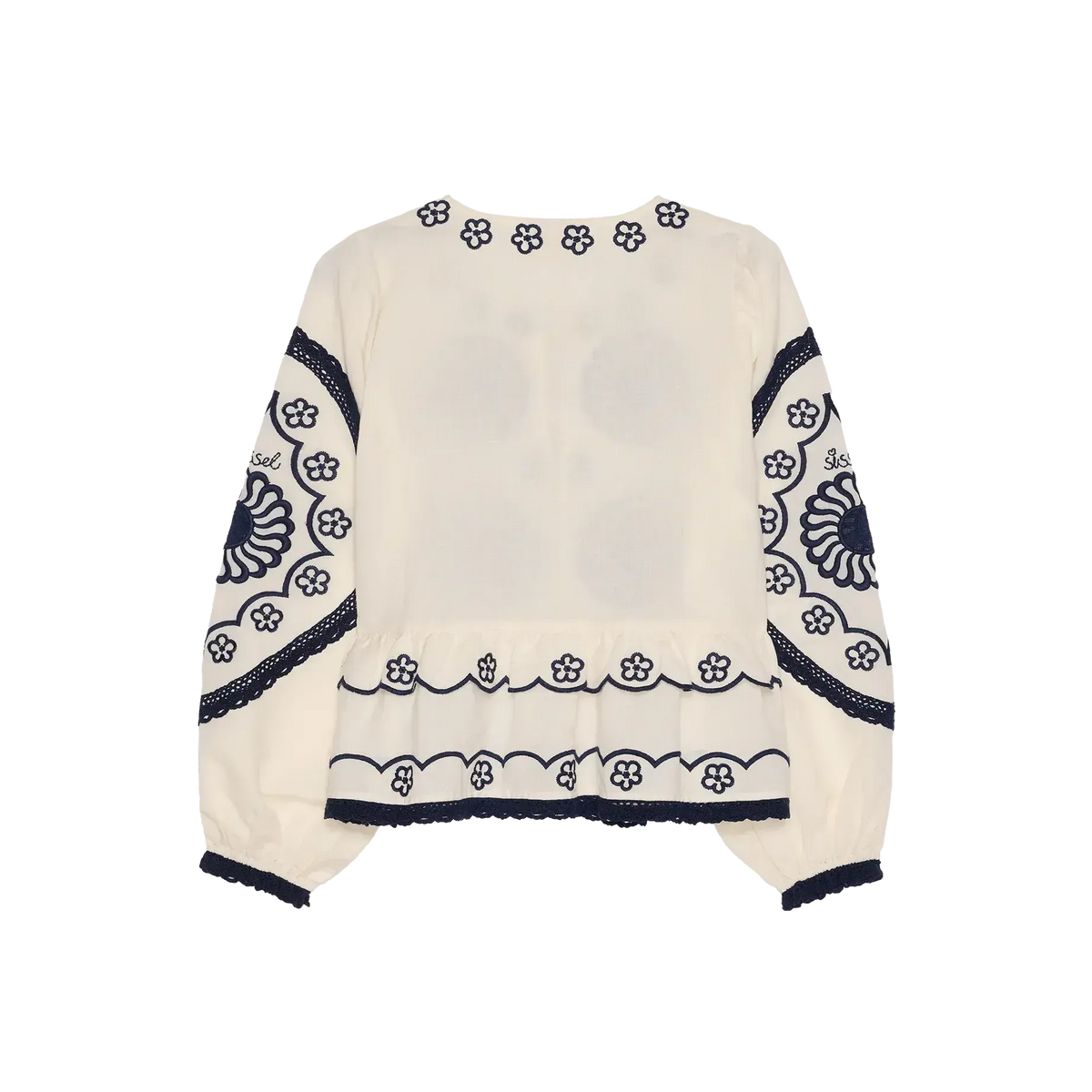 Sissel Edelbo, Erica Top, Organic Cotton, Off White-Sissel Edelbo-Minlillebutik.dk