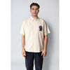 Fat Moose, Ian Cotton Linen Shirt SS, Ecru-Fat Moose-Minlillebutik.dk