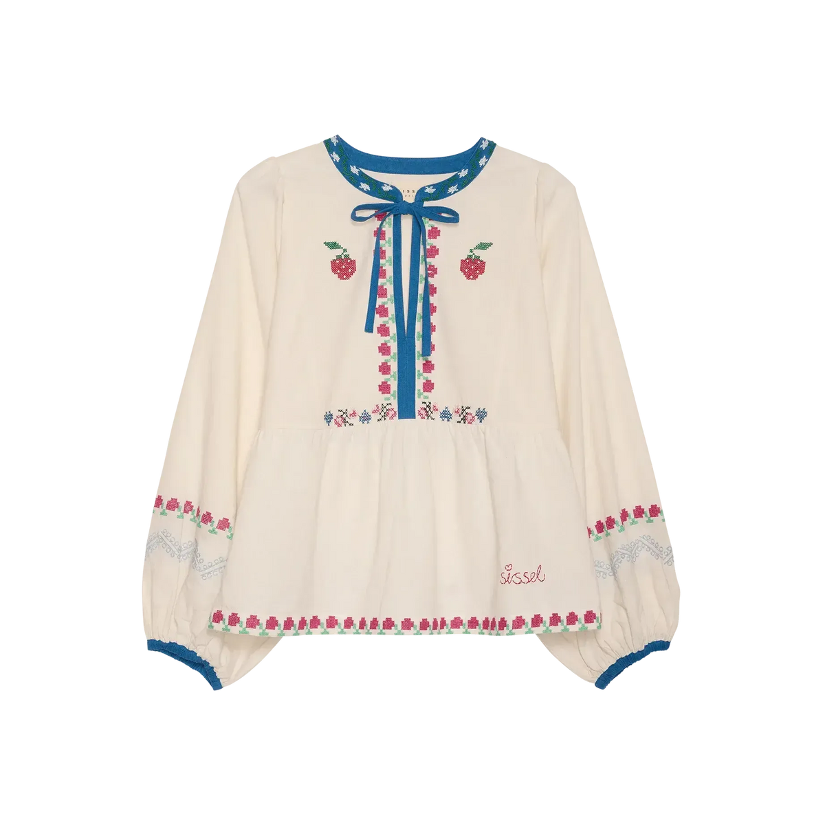 Sissel Edelbo, Falka Top, Off White, One Size-Sissel Edelbo-Minlillebutik.dk