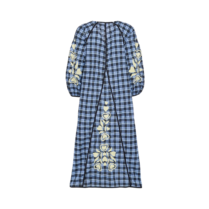 Sissel Edelbo, Fran Dress, Blue Checks-Sissel Edelbo-Minlillebutik.dk