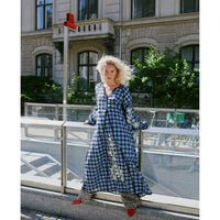 Sissel Edelbo, Fran Dress, Blue Checks-Sissel Edelbo-Minlillebutik.dk