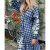 Sissel Edelbo, Fran Dress, Blue Checks-Sissel Edelbo-Minlillebutik.dk