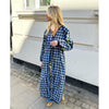 Sissel Edelbo, Fran Dress, Blue Checks-Sissel Edelbo-Minlillebutik.dk