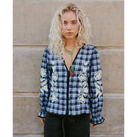 Sissel Edelbo, Fran Top, Blue Checks-Sissel Edelbo-Minlillebutik.dk