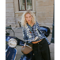 Sissel Edelbo, Fran Top, Blue Checks-Sissel Edelbo-Minlillebutik.dk