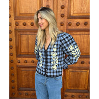 Sissel Edelbo, Fran Top, Blue Checks-Sissel Edelbo-Minlillebutik.dk